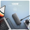 Kép 3/7 - AXAGON HMC-8HLSA USB-C 3.2 Gen 1 3x USB-A + 4K/30Hz HDMI + SD/microSD GLAN Audio PD 100W hub