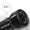 Kép 3/5 - Axagon PWC-5V5 2.4A + 2.4A fekete autós töltő