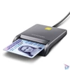 Kép 1/4 - Axagon CRE-SM3T Kompakt asztali USB-A okos kapcsolat Smart / ID kártya olvasó
