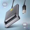 Kép 3/4 - Axagon CRE-SM3T Kompakt asztali USB-A okos kapcsolat Smart / ID kártya olvasó