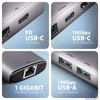 Kép 4/7 - Axagon HMC-6G2L 10Gbps 6in1 szürke Type-C hub