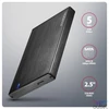Kép 2/6 - AXAGON EE25-XA6 ALINE box fekete külső alumínium 2,5" HDD/SSD ház