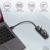 Kép 2/5 - Axagon HMA-CR3A 3 portos USB3.2. Gen 2 fekete HUB kártyaolvasóval