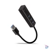 Kép 1/5 - Axagon HMA-CR3A 3 portos USB3.2. Gen 2 fekete HUB kártyaolvasóval