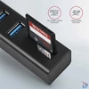 Kép 3/5 - Axagon HMA-CR3A 3 portos USB3.2. Gen 2 fekete HUB kártyaolvasóval