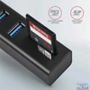 Kép 3/5 - Axagon HMA-CR3A 3 portos USB3.2. Gen 2 fekete HUB kártyaolvasóval