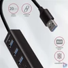 Kép 5/5 - Axagon HMA-CR3A 3 portos USB3.2. Gen 2 fekete HUB kártyaolvasóval
