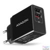 Kép 1/5 - Axagon ACU-QS24 QC3.0 + 5V-1.2A fekete fali töltő