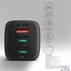 Kép 2/7 - Axagon ACU-DPQ65 GaN USB-A + 2xUSB-C PD3.0/QC4+/PPS/Apple 65W hálózati töltő