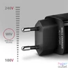Kép 5/7 - Axagon ACU-DPQ65 GaN USB-A + 2xUSB-C PD3.0/QC4+/PPS/Apple 65W hálózati töltő