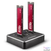Kép 1/8 - Axagon ADSA-M2C USB-C 3.2 M.2 fekete dual dokkoló állomás
