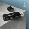Kép 3/5 - Axagon CRE-S2N Superspeed USB 3.2 Gen 1 Type-A, slim SD/microSD kártyaolvasó