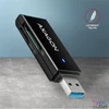 Kép 5/5 - Axagon CRE-S2N Superspeed USB 3.2 Gen 1 Type-A, slim SD/microSD kártyaolvasó