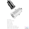 Kép 2/2 - Baseus Grain 3,1A dual USB fekete autós töltő
