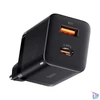 Kép 2/3 - Baseus CCSUPP-E01 Super Si Pro 30W USB/USB C fekete gyorstöltő