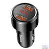 Kép 4/7 - Baseus Magic Series 45W dupla QC USB digitális kijelzős fekete autós töltő
