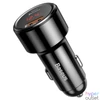 Kép 3/5 - Baseus Magic Series 45W Type-C USB/QC USB digitális kijelzős fekete autós töltő