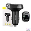 Kép 4/4 - Baseus T típusú Bluetooth FM Transzmitter és 2xUSB autós töltő Fekete CCMT000001