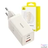 Kép 1/8 - Baseus P10110812227-Z1 GaN5 65W fehér hálózati adapter 1m USB Type-C kábellel