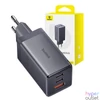 Kép 1/8 - Baseus P10110812827-Z1 GaN5 65W szürke hálózati adapter 1m USB Type-C kábellel