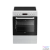 Kép 1/5 - Beko FSM67300GWS fehér, szabadonálló, kerámialapos, elektromos, főzőzóna: 4, sütő:72L, grill, tűzhely