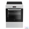 Kép 3/5 - Beko FSM67300GWS fehér, szabadonálló, kerámialapos, elektromos, főzőzóna: 4, sütő:72L, grill, tűzhely