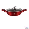 Kép 1/4 - Berlinger Haus BH/1262N 24 cm Metallic Line Burgundy Edition fedővel, alacsony lábas