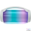Kép 1/4 - BigBen 2809250 Party Lite vezeték nélküli világító fehér Bluetooth hangszóró mikrofonnal
