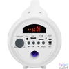 Kép 2/4 - BigBen 2809250 Party Lite vezeték nélküli világító fehér Bluetooth hangszóró mikrofonnal
