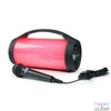 Kép 5/6 - BigBen 2809249 Party Lite vezeték nélküli világító fekete Bluetooth hangszóró mikrofonnal
