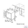 Kép 6/16 - Bosch SMV4HTX00E ezüst, programok száma: 6, beépíthető, 13 terítékes mosogatógép 