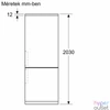 Kép 7/9 - Bosch KGN392LDF inox, alulfagyasztós, Hűtő:260L, Fagyasztó:103L, Total No frost hűtőszekrény