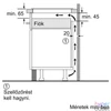 Kép 11/11 - Bosch PUE64KBB5E fekete, beépíthető, indukciós, főzőzóna: 4, beépíthető méret: 56cm, főzőlap
