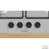 Kép 1/4 - Bosch PGP6B5K60 inox, beépíthető, gáz, főzőzóna:4, beépíthető méret: 58,2cm, főzőlap