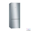 Kép 1/3 - Bosch KGV58VLEAS acél, alulfagyasztós, Hűtő:37L, Fagyasztó:126L, Low frost hűtőszekrény