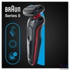 Kép 4/9 - Braun 51-R1000S fekete-piros akkumulátoros férfi borotva