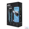 Kép 2/4 - Braun 3-3040 Wet&Dry kék-fekete akkumulátoros férfi borotva