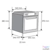 Kép 2/9 - Candy FCP825XL E0/E fekete-inox, beépíthető, sütőtér: 70L, sütő