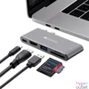 Kép 4/5 - Canyon MacBook Thunderbolt 3 Multiport Dockibng Station 5-in-1 5-port Thunderbolt 3 Dual Port dokkoló szürke