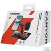Kép 3/4 - Canyon WS-404 4-in-1 15W univerzális vezeték nélküli töltő adapter fekete (Qi)