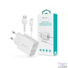 Kép 1/4 - Devia ST364020 5V/2.4A Smart 2xUSB Hálózati töltő adapter + 1 m Micro USB kábel