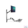 Kép 2/6 - DIGITUS flexibilis fali monitor (VESA 100x100) + billentyűzet tartó konzol