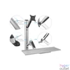 Kép 3/6 - DIGITUS flexibilis fali monitor (VESA 100x100) + billentyűzet tartó konzol