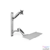 Kép 1/6 - DIGITUS flexibilis fali monitor (VESA 100x100) + billentyűzet tartó konzol