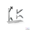 Kép 4/6 - DIGITUS flexibilis fali monitor (VESA 100x100) + billentyűzet tartó konzol