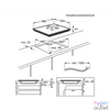 Kép 4/11 - Electrolux EIT60433CT SaphirMatt® SE fekete, beépíthető, indukciós, főzőzóna: 4, beépíthető méret: 56cm, főzőlap