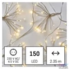 Kép 2/6 - Emos D3AW08 2,35 m beltéri meleg fehér időzítős fürtök nano LED fényfüzér