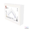Kép 4/7 - Emos DCAW12 29 cm 2x AA beltéri meleg fehér időzítős fa fehér LED gyertyatartó