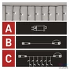 Kép 3/9 - Emos D1CC03 CNT 2,5m 100LED IP44 12W időzítős hideg fehér jégcsapok kezdő készlet