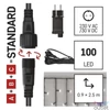 Kép 6/9 - Emos D1CC03 CNT 2,5m 100LED IP44 12W időzítős hideg fehér jégcsapok kezdő készlet